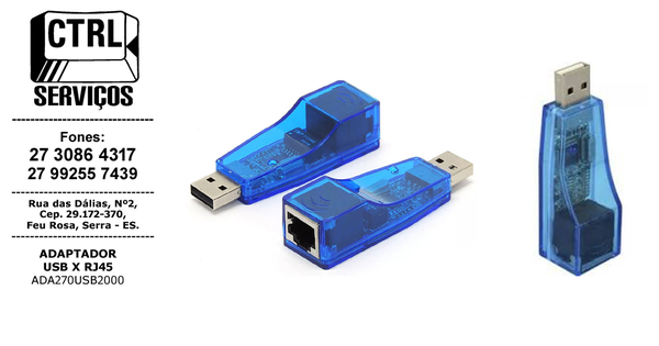 ADAPTADOR USB X RJ45