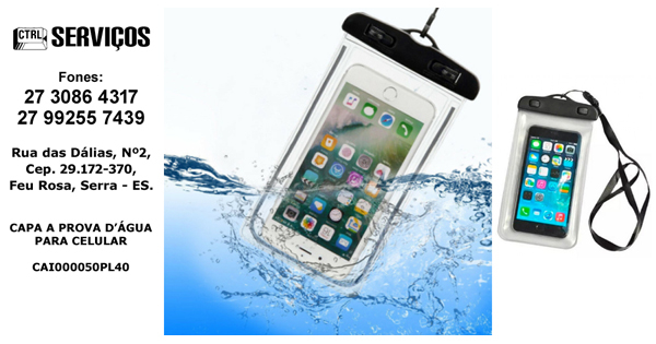 CAPA A PROVA DE ÁGUA PARA CELULAR