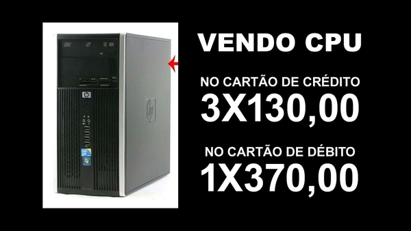 CPU 2GB DE MEMÓRIA E 160GB DE HD