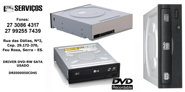 DRIVER DVD-RW SATA USADO