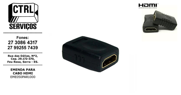 EMENDA PARA CABO HDMI