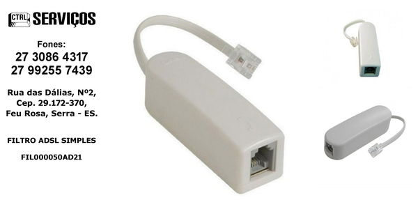 FILTRO ADSL SIMPLES