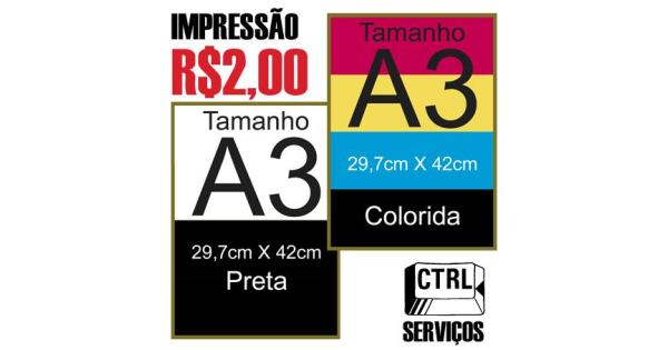Impressão em Papel A3