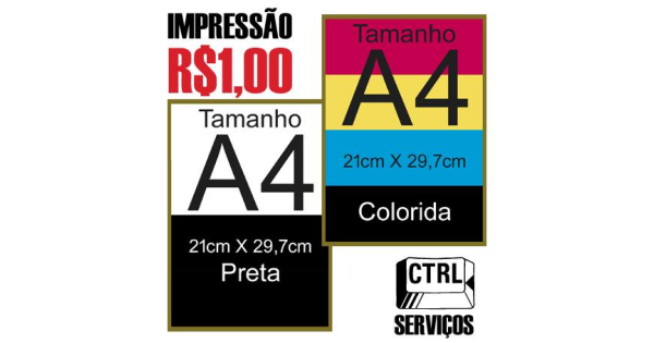 Impressão em Papel A4