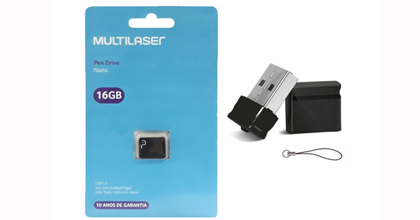PENDRIVE 16GB MULTILASER NANO COD:5128590