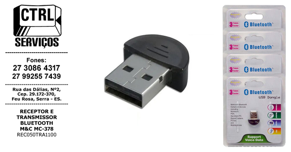 RECEPTOR E TRANSMISSOR BLUETOOTH