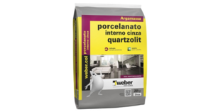 Argamassa para Porcelanato Interno Cinza 20 Kg Quartzolit