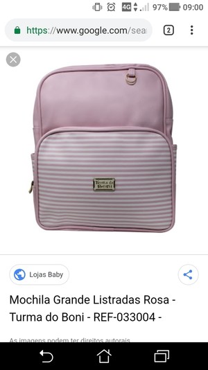 Perdemos uma Mochila da Boni VERMELHA