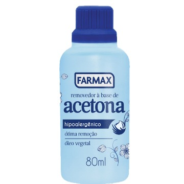 Removedor à base de acetona FARMAX 80ml