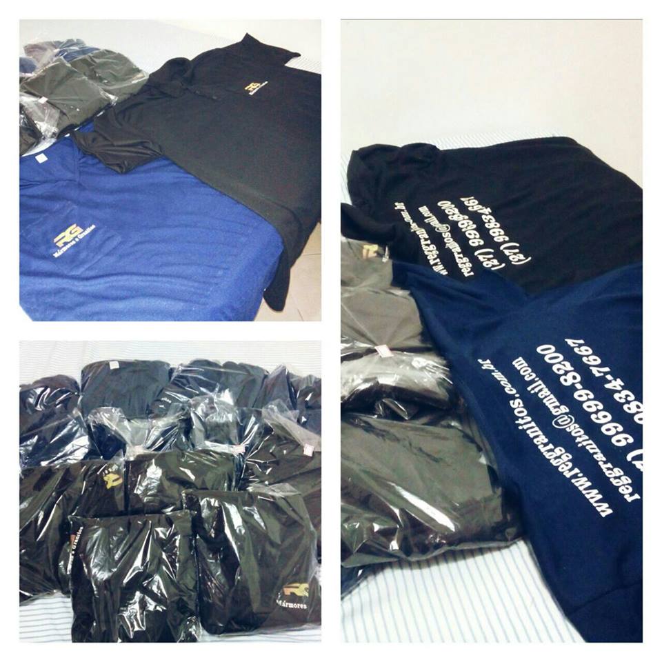 Camisa Malha Preta com Estampa