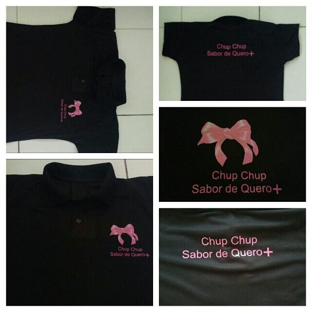 Uniforme Preto Polo Personalizado