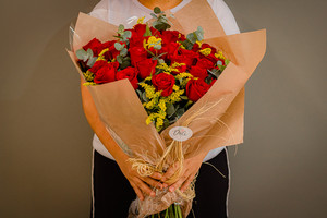 Buquê 36 Rosas Vermelhas