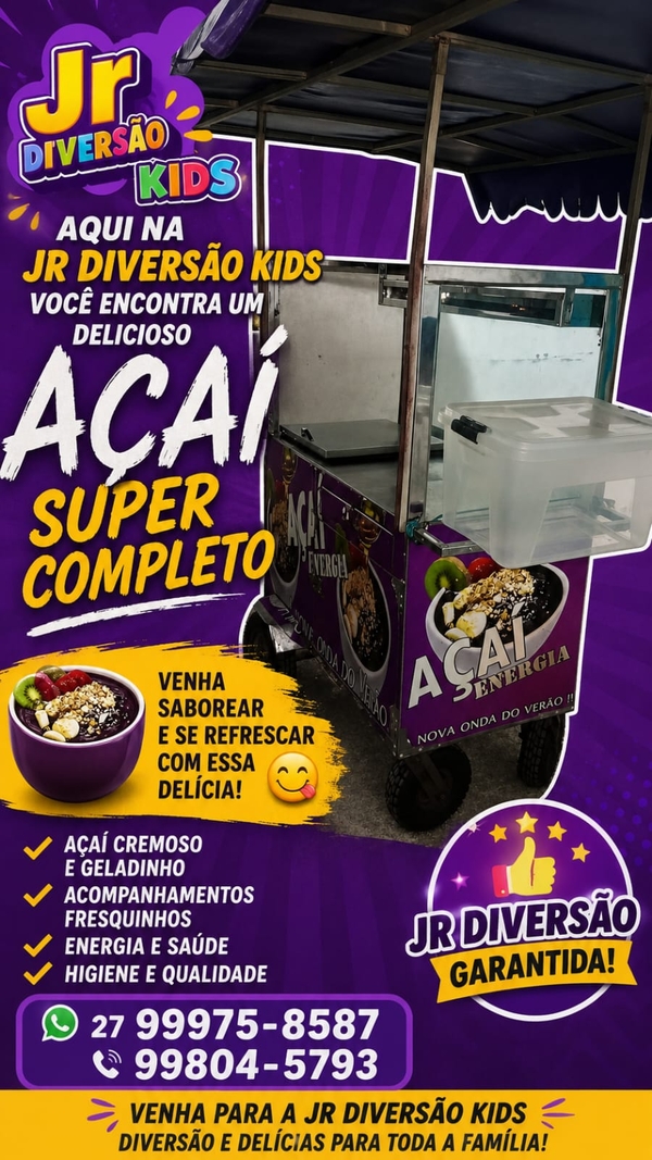 Aluguel de Carrinho de Açaí