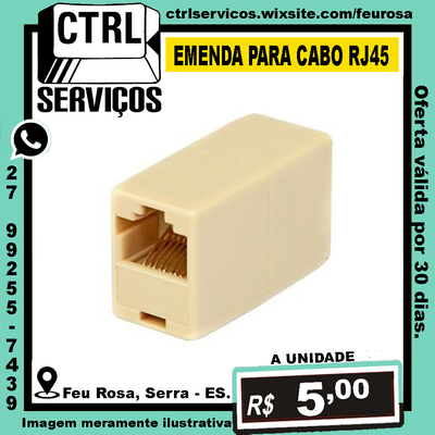 ⛔ EMENDA RJ45