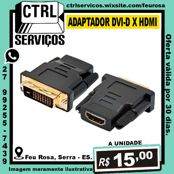 ADAPTADOR DVI-D X HDMI MF