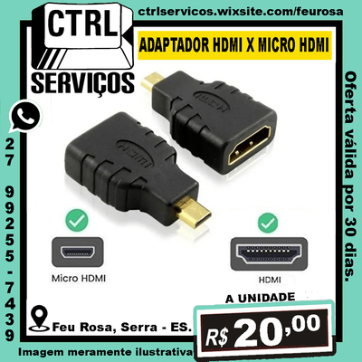 ADAPTADOR HDMI-F X MICRO HDMI-M