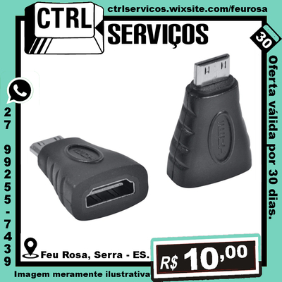 ADAPTADOR HDMI-F X MINI HDMI-M