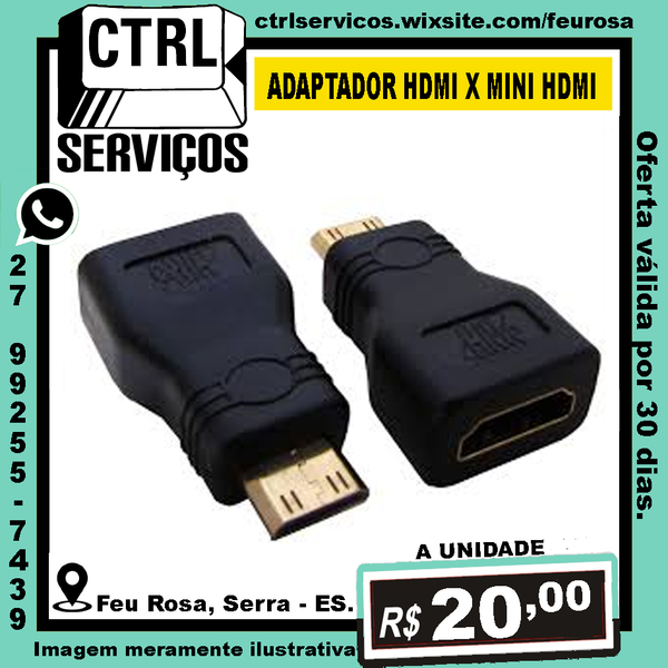 ADAPTADOR HDMI X MINI HDMI FM