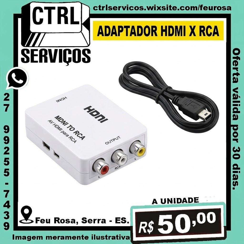ADAPTADOR HDMI X RCA