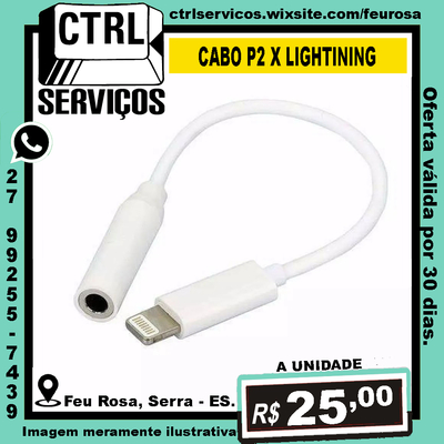 ADAPTADOR P2 X LIGHTINING