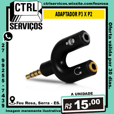 ADAPTADOR P3 X P2