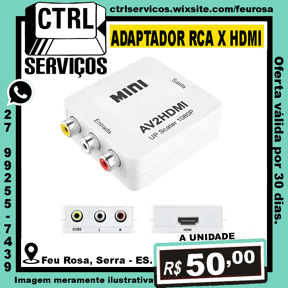 ADAPTADOR RCA X HDMI