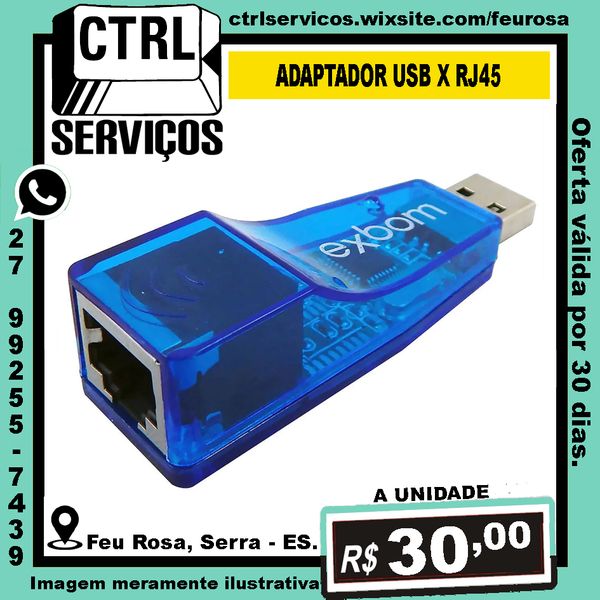 ADAPTADOR USB X RJ45