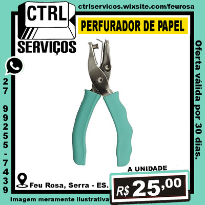 ALICATE PERFURADOR DE PAPEL 8 FOLHAS 6MM YINS PAPER