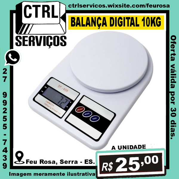 BALANÇA DIGITAL 10KG