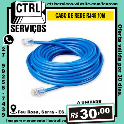 CABO DE REDE RJ45 10M