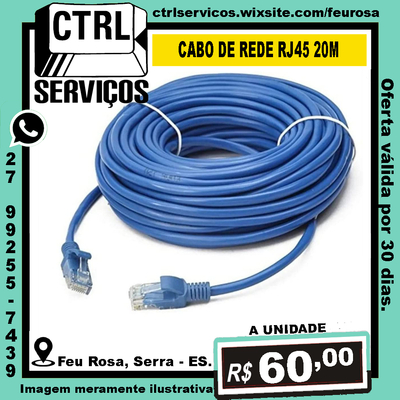 CABO DE REDE RJ45 20M