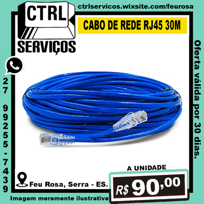 CABO DE REDE RJ45 30M