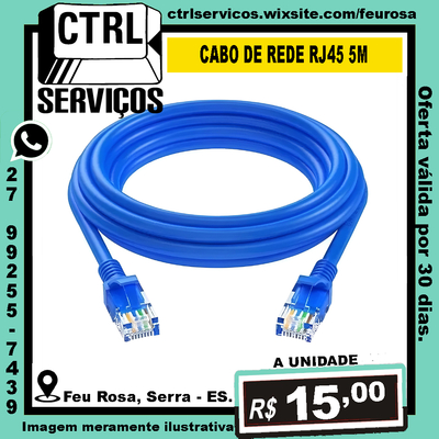CABO DE REDE RJ45 5M