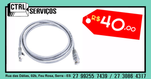 Cabo de rede RJ45 x RJ45 1Mx1M 2m