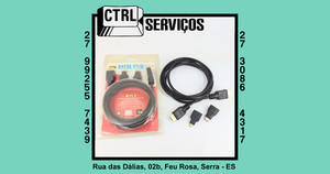 CABO HDMI 1,5 METRO COM ADAPTADORES