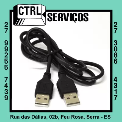 Cabo USB-A x USB-A 1Mx1M 1,5m
