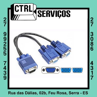 Cabo VGA Y 1Mx2F