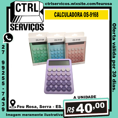 CALCULADORA ELETRÔNICA OS-9168