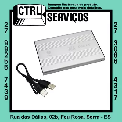 CASE GAVETA HD SATA 2,5 USB 2.0