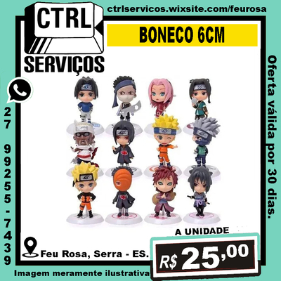 COLEÇÃO NARUTO 6CM