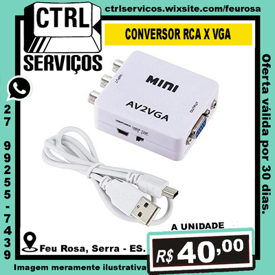 CONVERSOR RCA X VGA