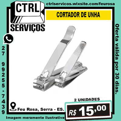 Cortadores de unha (par)