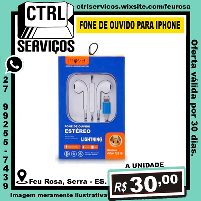 FONE DE OUVIDO IPHONE A FON-12218