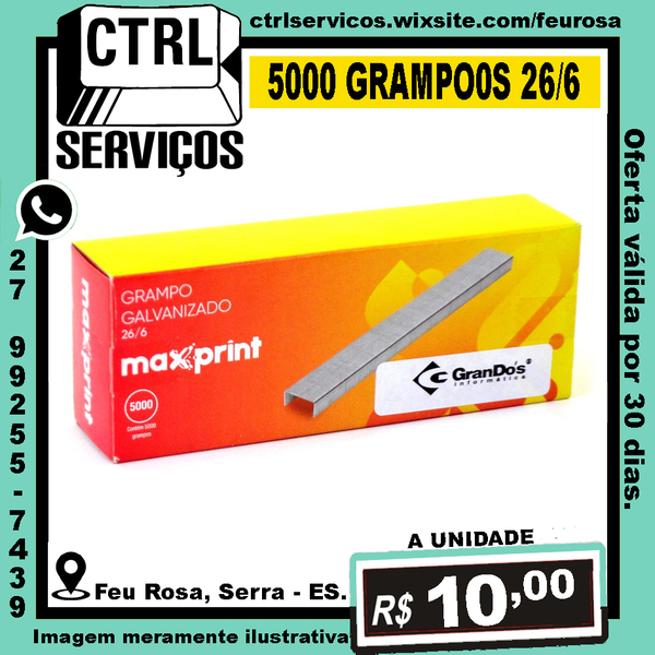 GRAMPO PARA GRAMPEADOR CX 5000UN 26 - 6