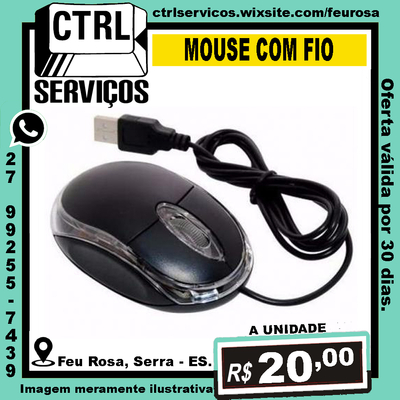 MOUSE COM FIO