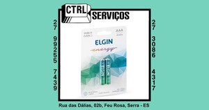 PILHA ALCALINA AAA PALITO 2UN ELGIN