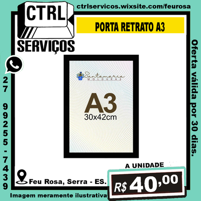 PORTA RETRATO A3