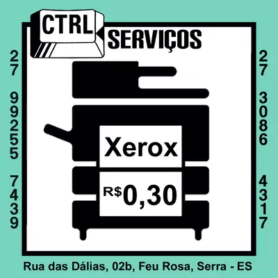 Xerox preta e branca