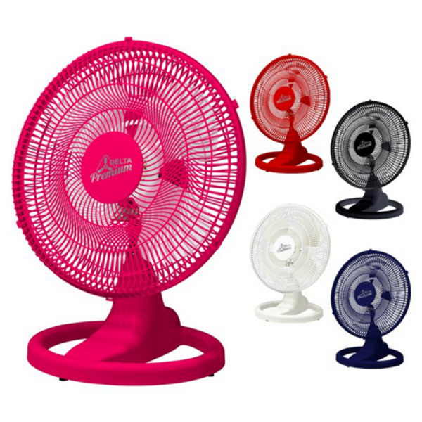 Ventilador Oscilante de Mesa ou Parede 50 cm Venti-Delta cor Preto