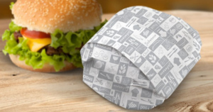 Papel para Lanches Acoplado 38x38 cm